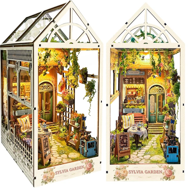 Book Nook Kit, DIY Puppenhäuser Miniatur Haus Kit, MiniCity 3D Plus