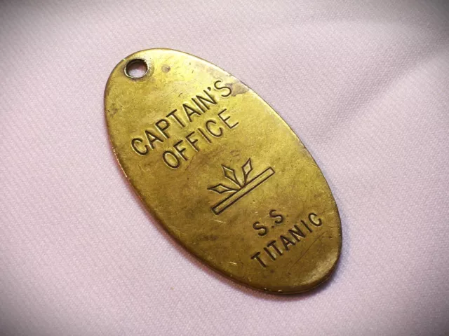 Designer Lowell Sigmund’s 1976 "CAPTAINS OFFICE SS TITANIC" Solid Brass Key Fob