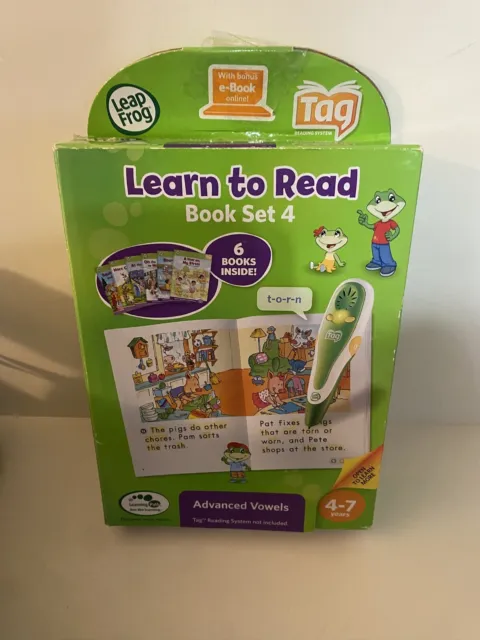 LeapFrog Learn to Read Set 4.  Works on TAG and LeapReader With Box
