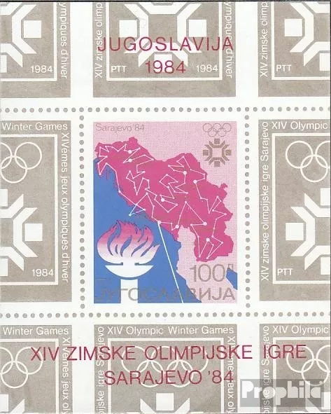 Yugoslavia block25 (complete issue) unmounted mint / never hinged 1984 olympic.