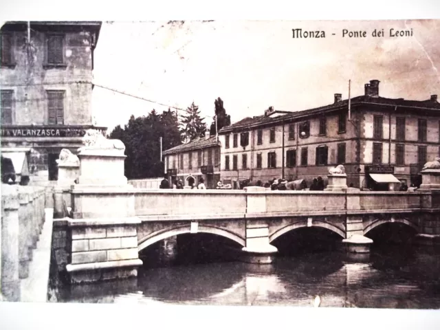 " MONZA" Ponte dei LEONI" Negozio "VALANZASCA"viagg.1922 Form.picc.ottima (1048)