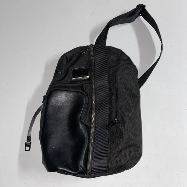 Tumi Black Crossbody Sling Bag Pack Alpha Bravo