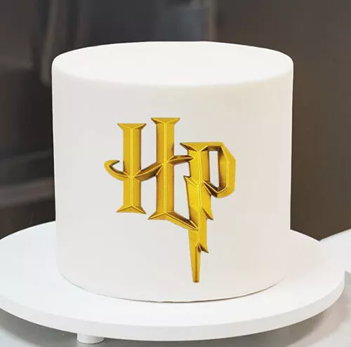 PRE-CUT Edible Harry Potter HP Logo Cake Topper Decoration Image Icing Birthday