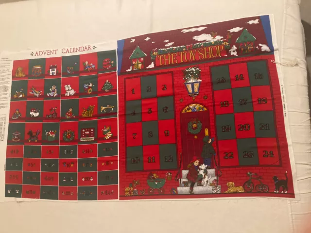 Cut and sew  Advent Calendar  Sewing Project Craft Christmas Instructions