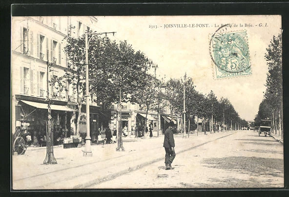CPA Joinville-le-Pont, La Route de la Brie 1906