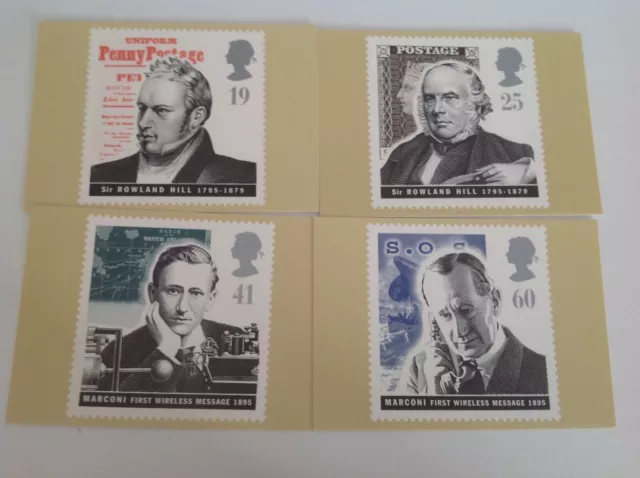 Royal Mail Stamp Card Series Phq Postcards Set -  Communications 1995