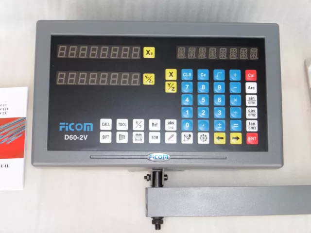 Digital Read Out System Kit for Milling Machine. 2-Axis,fit for 9"x42"/49" table 2