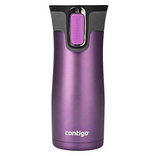 Contigo AUTOSEAL West Loop Stainless Steel Travel Mug, 16 oz, Bright Lavender