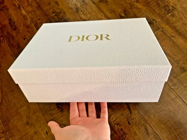 Dior gift bag with card holder, ribbon, and wrapping paper 7.5'' X 3'' X  5.5