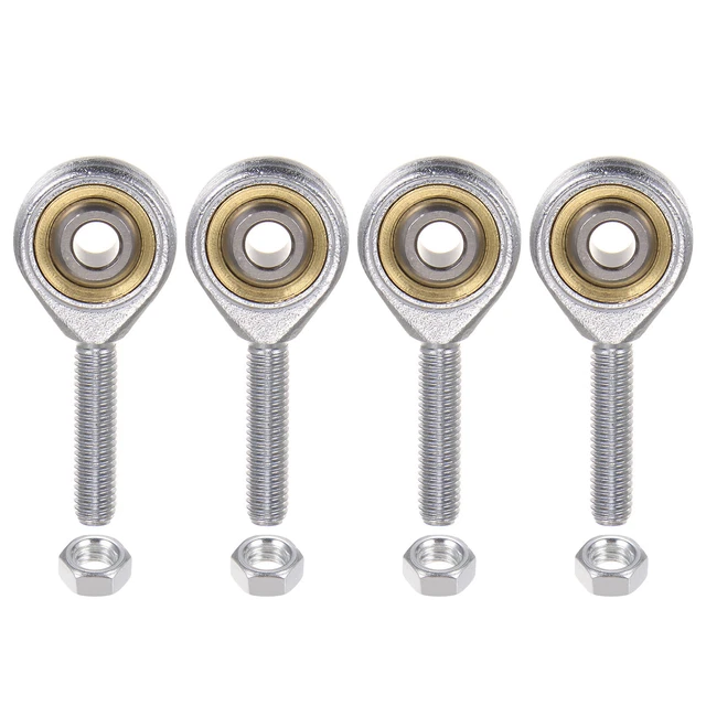 4pcs SA5TK POSA5 M5 Male Rod End M5x0.8 Right Hand Thread,Includes Jam Nut