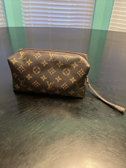 Authentic louis vuitton mini lin mini pochette pouch bag