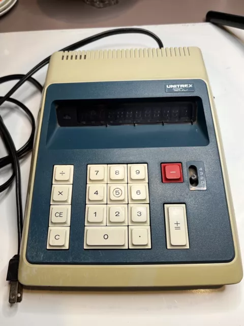 Vintage Unitrex 1200 Desktop Calculator Tested and Works