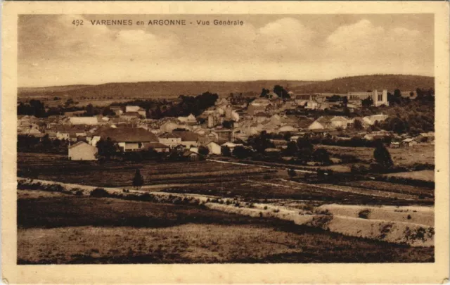 CPA VARENNES in ARGONNE - general view (118726)