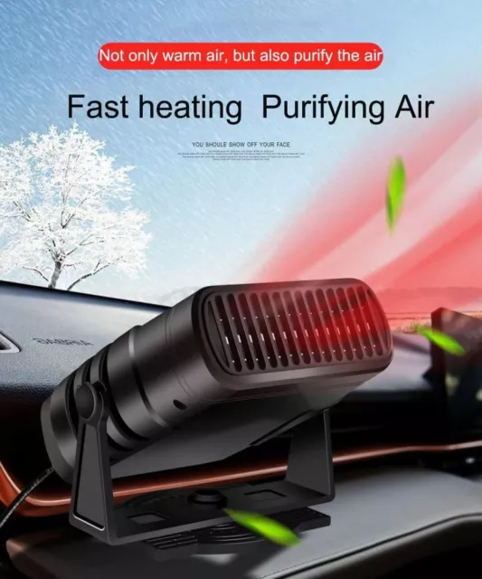 Electric Car Heater Heating Fan Warmer Defogger Defroster Demister Portable 12V