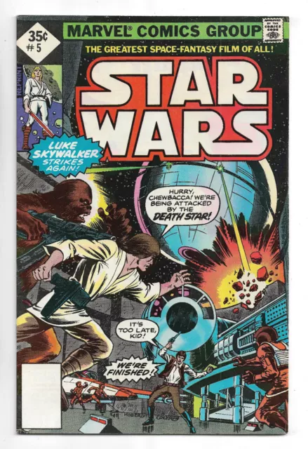 Star Wars #5 Marvel Comics 1977 Whitman No UPC code Diamond 1st Wedge Antilles