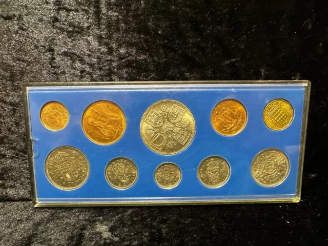 Great Britain, 1953 QEII Coin Year Set in Sandhill Style Case, BC281