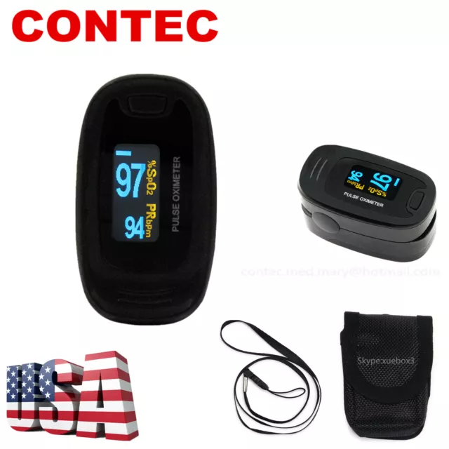 OLED Fingertip Pulse Oximeter Finger Blood Oxygen SpO2 PR Heart Rate Monitor NEW