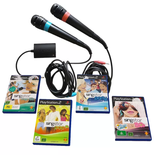 Playstation 4 / 5 Ps4 Ps5 Singstar Bundle 2x Microphones + Sing star  Celebrat