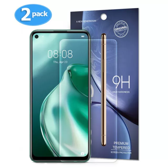 2x Huawei P40 Lite 5G Panzerfolie Premium Schutzglas Glas Display Schutz Echt 9H