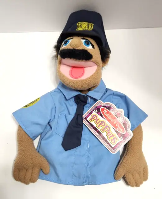 Melissa And Doug Puppet Cyrus Cy Wren Police Officer Cop Hand Puppet With Tags