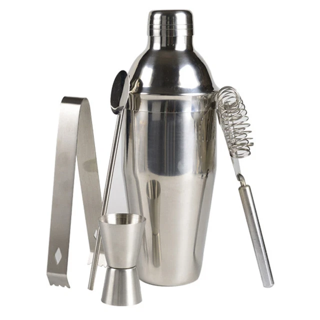 5 pièces kit shaker à cocktail de vaisselle vintage ustensiles en 2