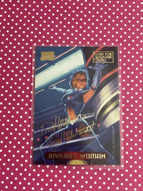 INVISIBLE WOMAN #55 GOLD FOIL SIGNATURE SERIES 1994 MARVEL MASTERPIECES girl