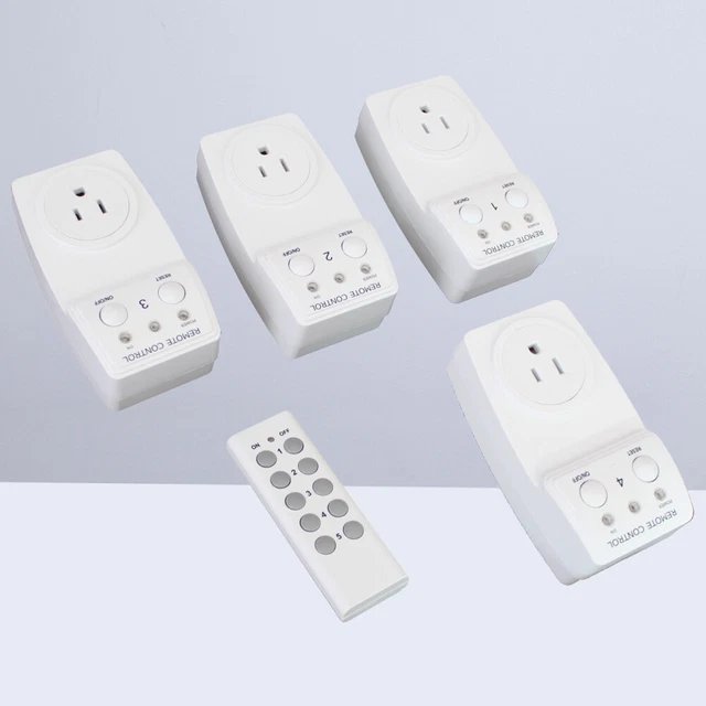 Prise de commutateur de télécommande 3PCS avec 1 télécommande