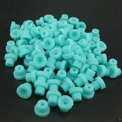 New 200PCS Silicon Half Grommets (Top Hats) F Tattoo Needle Machine Supply