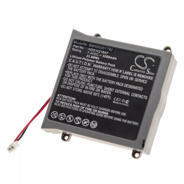 Akku für Owon HDS-N oscilloscope HDS1021M 3200mAh