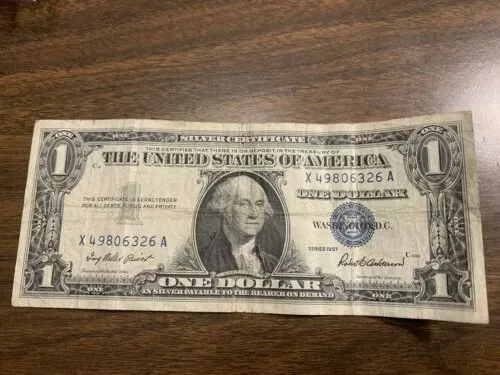 One Dollar Silver Certificate Notes 1957, 1957A & 1957B Nice Notes #3.