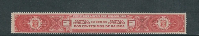 Panama Circa (1917) Cerveza Extranjera 2c Orange Voll Gummi MNH