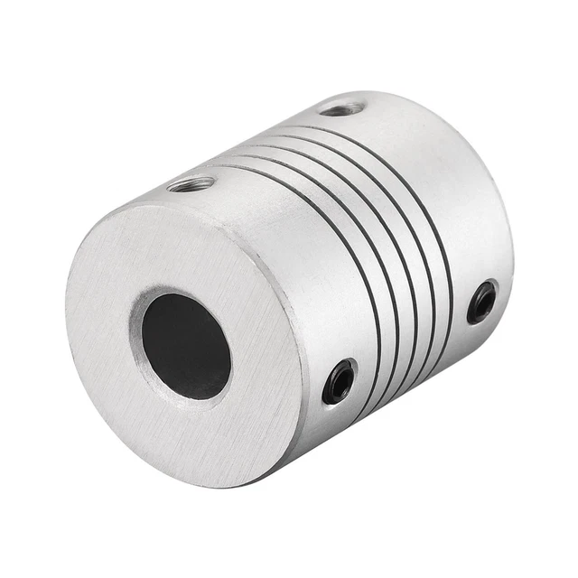 9mm to 9mm aluminum alloy coupler motor connector L30xD25 silver