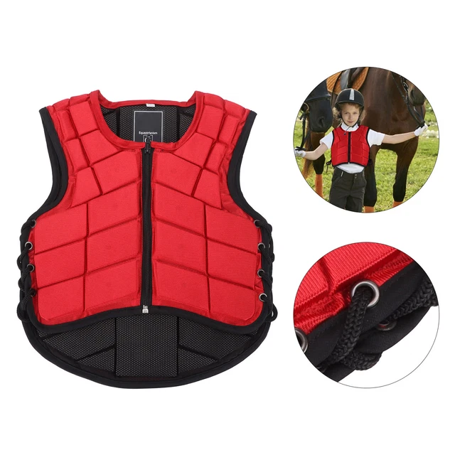 (CS)Equestrian Protective Vest Safety Shock Absorption Comfortable Kids