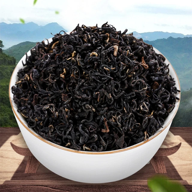 Chinese Premium Yunnan Dian Hong Black Tea – Snail Style, 250g Loose Leaf, All-Natural