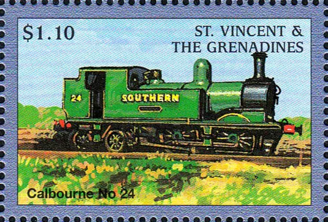 MNH Eisenbahn Calbourne Nummer 24 Dampflok Lokomotive Zug England Uk / 316