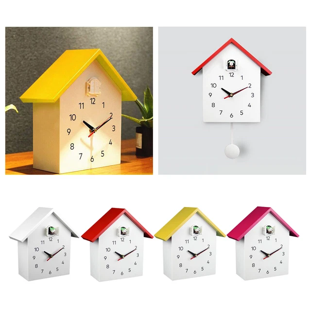 CUCKOO CLOCK PENDULUM Quartz Telling Time Wall Clock Tabletop Kids
