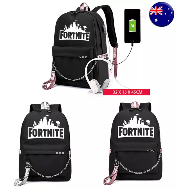 Kids Boys Girls Unisex USB Charging Backpacks Rucksack School Bag Travel Bag