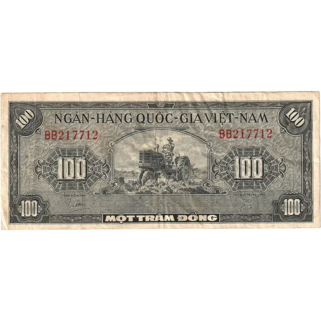 [#393745] South Viet Nam, 100 D<ox>ng, KM:8a, EF(40-45)