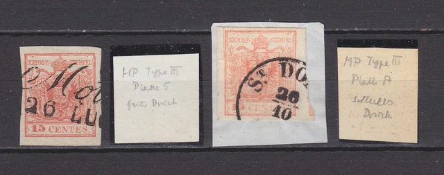 Lombardei & Venetien & Levante - Lot mit 11 Marken, mit Lev. Mi. 8 (M€ 240,00). 2