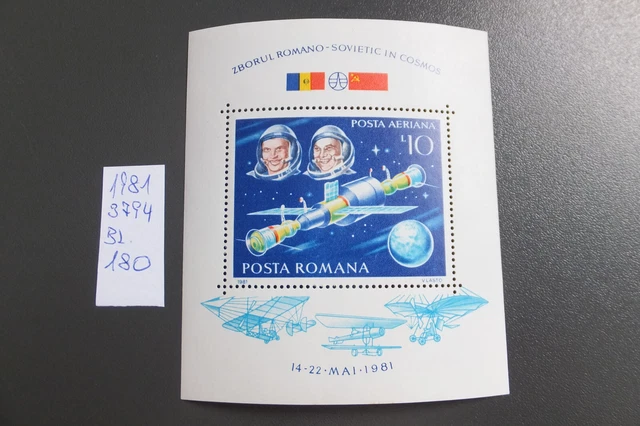Romania 1 Werte von 1981 Block 180 Nr. 3794 Postfrisch !