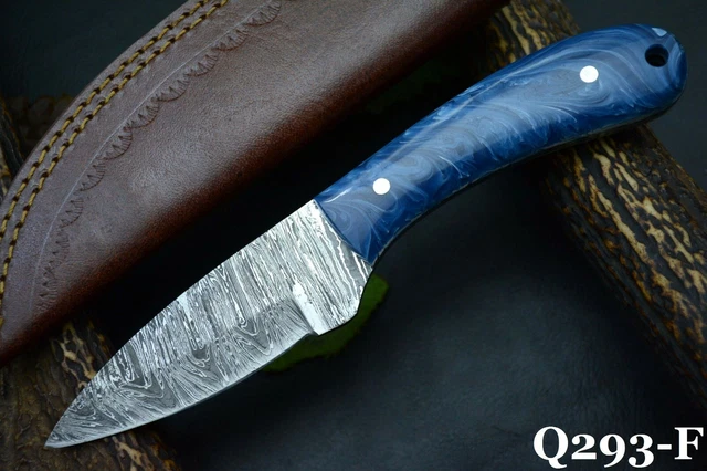 8.3" OAL Custom Hand Forged Damascus Steel Hunting Knife Handmade (Q293-F)