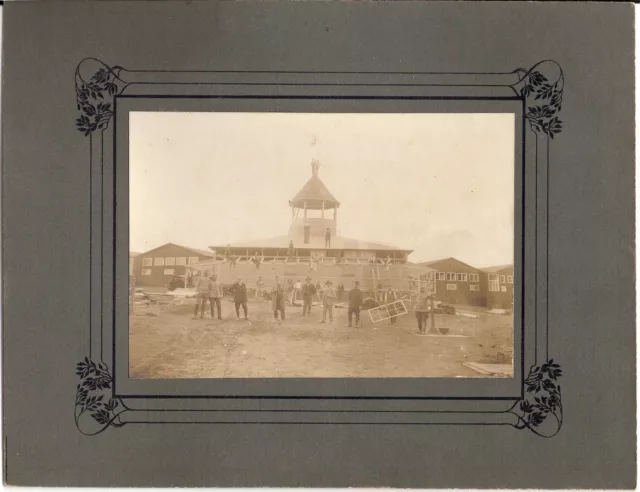 Großes CAB photo Schönes Gruppenbild / Bauarbeiter - Österreich 1910er