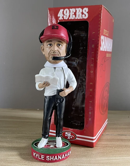 Coach KYLE SHANAHAN San Francisco 49ers NFL Giveaway SGA LE Bobblehead NIB!