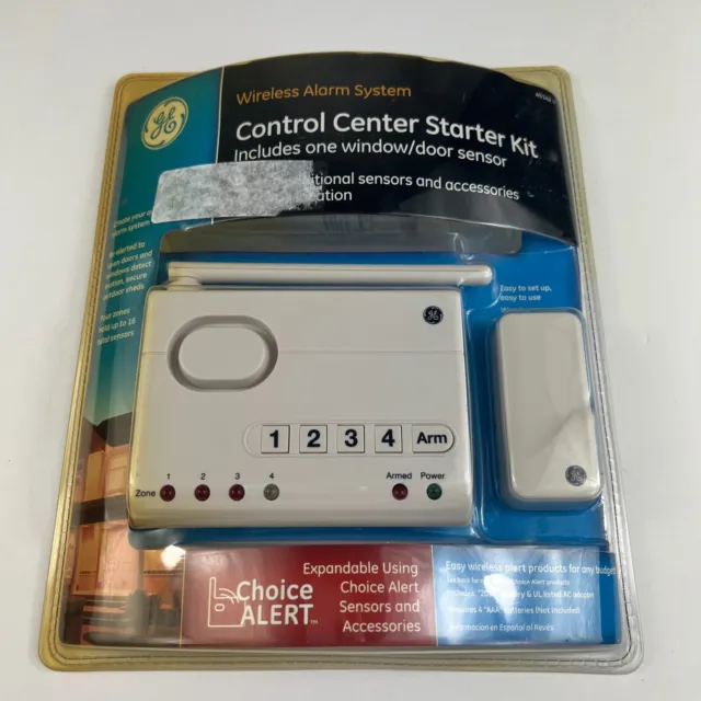 GE Wireless Alarm System Control Center Sensor Kit 45142 Choice Alert New in Box