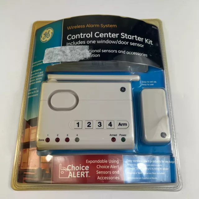 GE Wireless Alarm System Control Center Sensor Kit 45142 Choice Alert New in Box