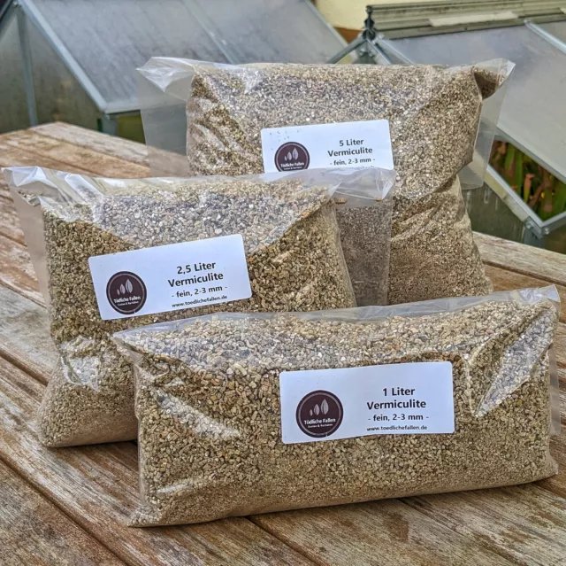 [1,40€/l] 2,5 L Vermiculite | fein, 2-3 mm | Inkubator Fleischfressende Pflanzen