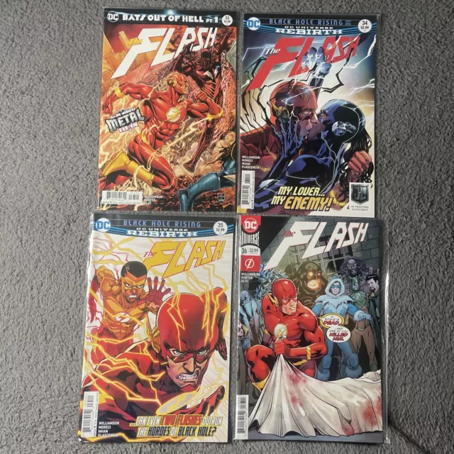 The Flash Comic Books Issue #33-36 Rebirth DC Universe 4x Comics Bundle 2017