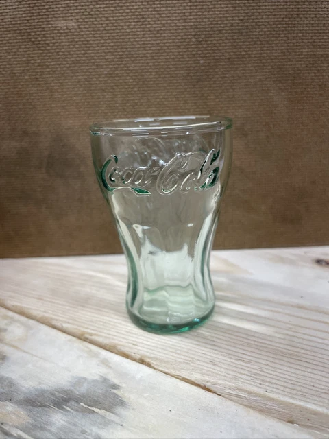 Vintage Mini Coca Cola Glass Cup  3" Shot Glass/Juice Cup