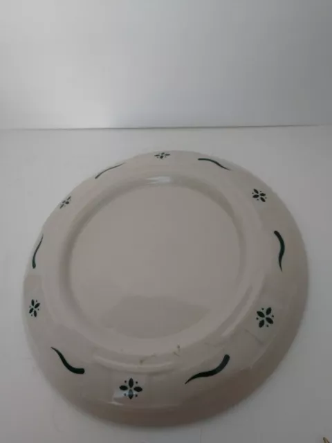 Longaberger Pottery Pillar Candle Holder 7" Diameter Takes 4" Candle