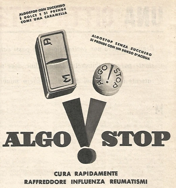 W1921 Algo Stop - Advertisement from 1958 - Vintage advertising